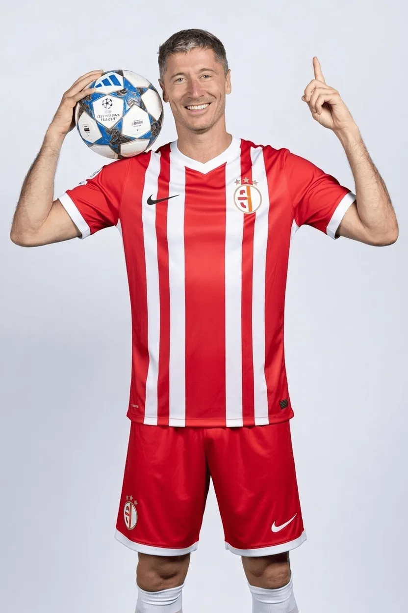 开云中国官网-莱万打进乌龙球，布拉格斯拉维亚官推用AI把他P成自己球员